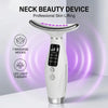 Neck Face Lifting Massager 7 Colors Light LED Photon Therapy Skin Tighten Wrinkle Remove Heating Vibration Massage Beauty Device