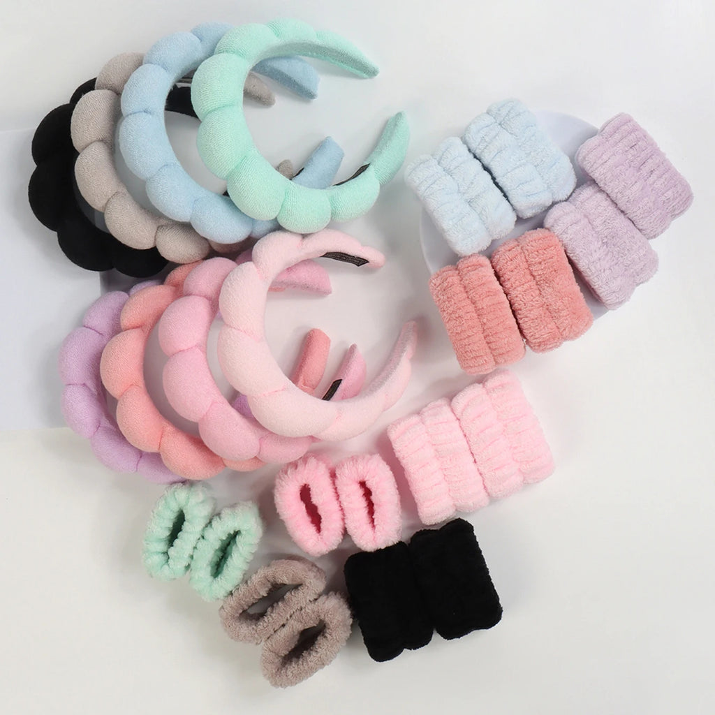 Spa Face-Washing Headband Set