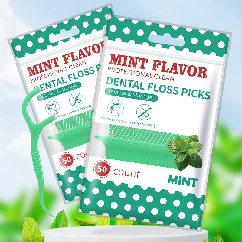 Mint Floss Picks – 250 Pack