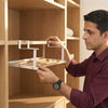 Shoe Rack | Space-Saving Layered Organizer For Home Shoe Cabinets | Under-Shelf Shoe Holder With Hanging Basket