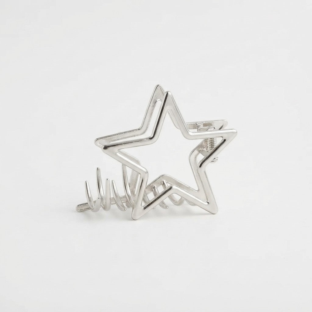 Hollow Star Hair Claws Sweet Cool Charm Trend Hair Clips for Women Girls Y2k Hair Accessories Stylish Hairpins for Gifts