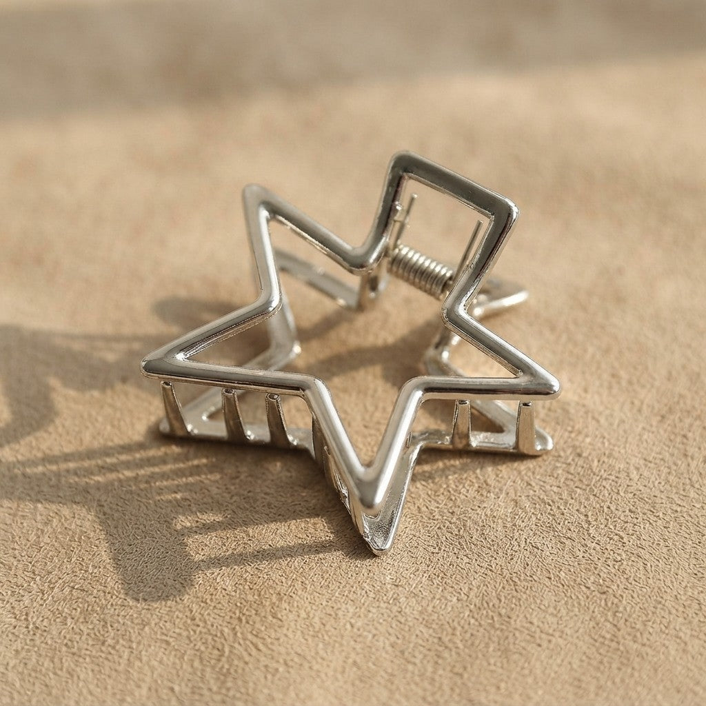 Hollow Star Hair Claws Sweet Cool Charm Trend Hair Clips for Women Girls Y2k Hair Accessories Stylish Hairpins for Gifts