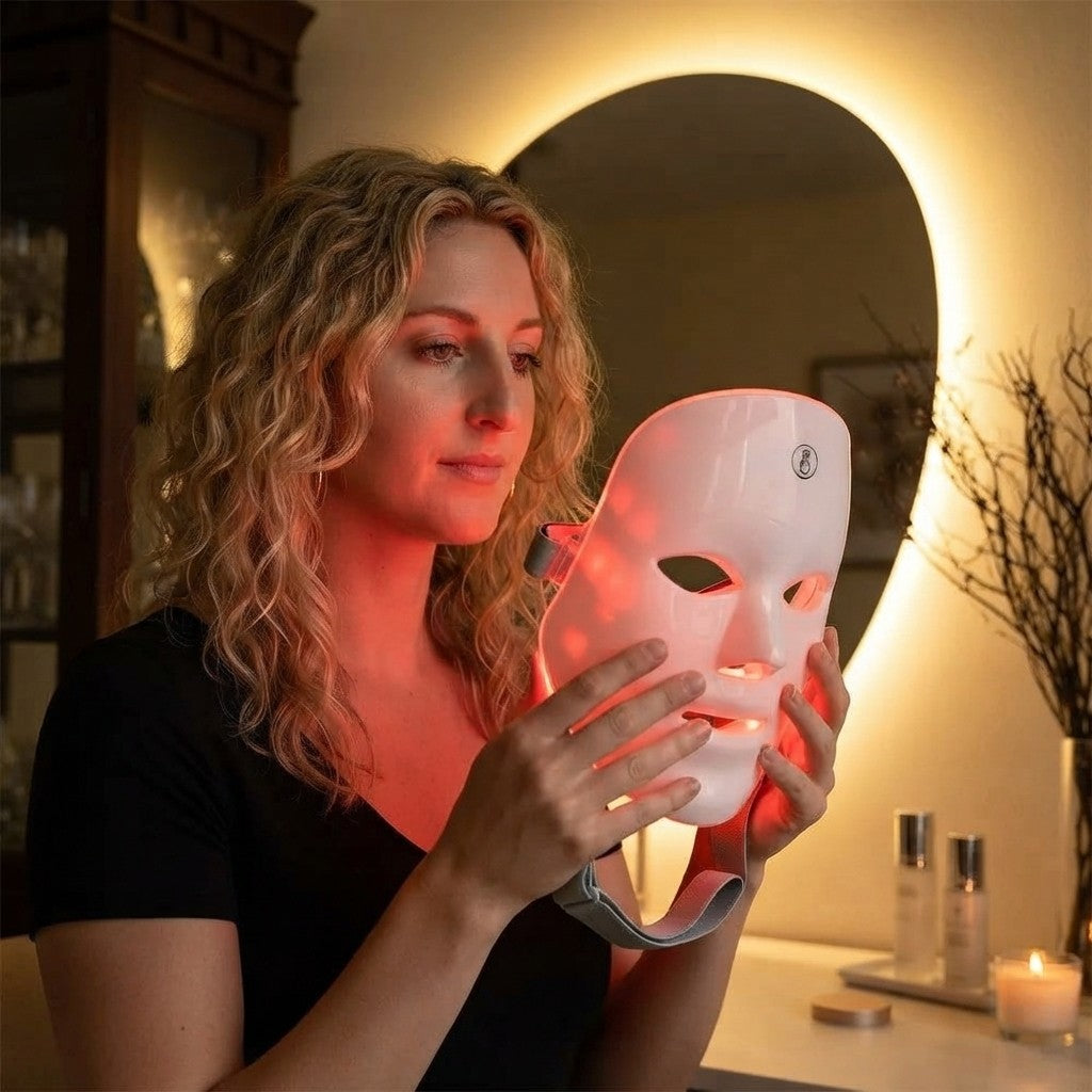 Rechargeable Facial LED Mask 7 Colors LED Photon Beauty Mask Skin Rejuvenation Home Face Lifting Whitening Skin Care Beauty Mask